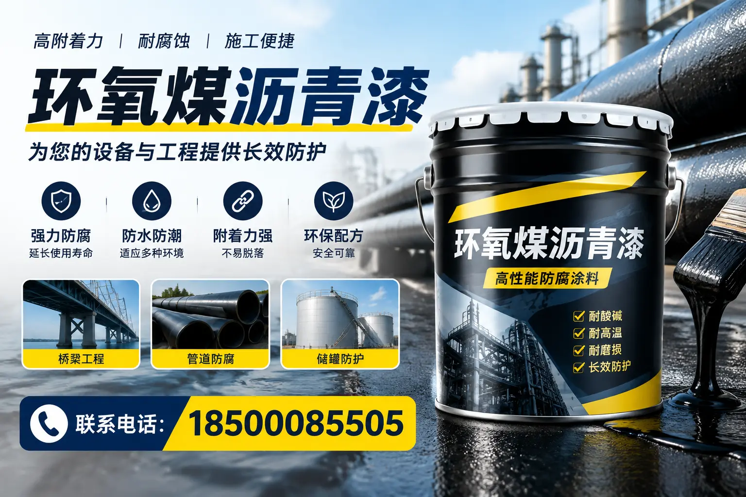 环氧煤沥青漆与其他涂料的对比分析，助力胡杨河企业决策